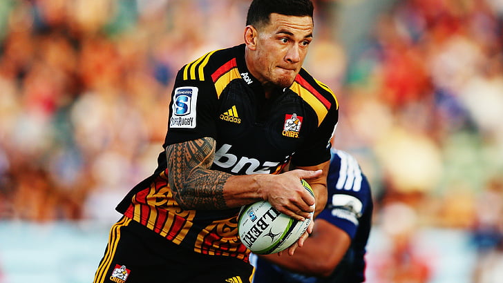 football player wears black, yellow, and red Adidas jersey, Rugby, Sonny Bill Williams, Best rugby players, New Zealand, HD wallpaper