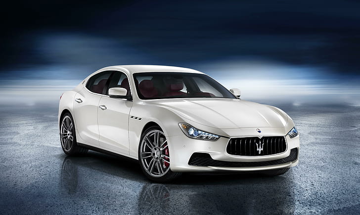 Maserati Cars, blanco maserati quattroporte, autos, maserati, autos blancos, blanco, Fondo de pantalla HD