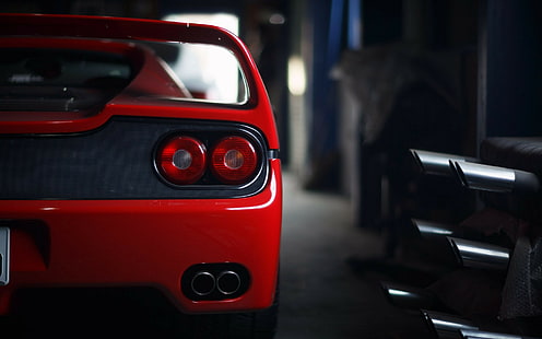 автомобиль, средство передвижения, Ferrari F50, красные автомобили, HD обои HD wallpaper