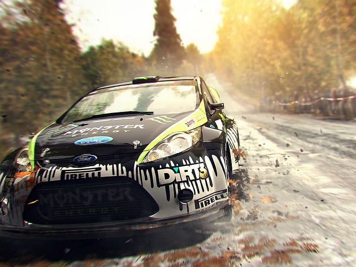 Dirt Rally Ford Fiesta HD, видеоигры, форд, ралли, грязь, фиеста, HD обои