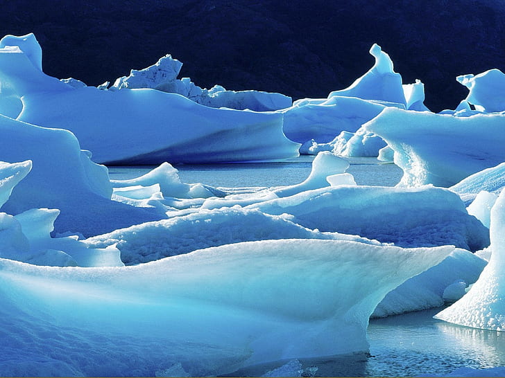 الجليد ، الجبل الجليدي ، القارة القطبية الجنوبية ، البرد ، الجليد ، الجبل الجليدي ، القارة القطبية الجنوبية ، البرد، خلفية HD