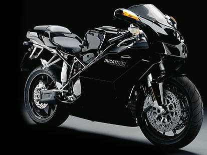 Ducati999, svart Ducati 999 sportcykel, Motorcyklar, Ducati, fantastiska cyklar bakgrundsbilder, snabbaste cyklar bakgrundsbilder, Ducati cyklar bakgrundsbilder, HD tapet HD wallpaper