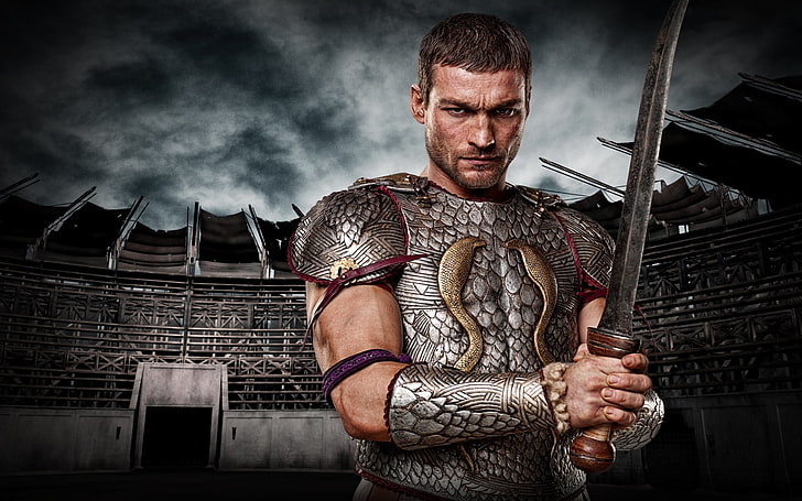 Film del Gladiatore ancora, guerriero, Gladiatore, Spartacus, sabbia e sangue, SPADA, Sfondo HD