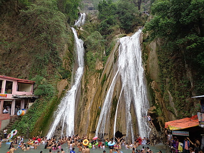Indien, Kempty Falls, Mussoorie, Uttarakhand, HD-Hintergrundbild HD wallpaper