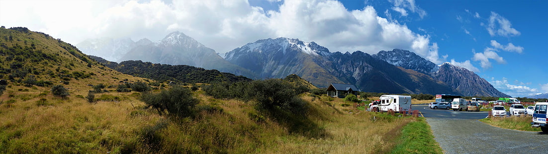 Новая Зеландия, гора Кука, горы, HD обои HD wallpaper