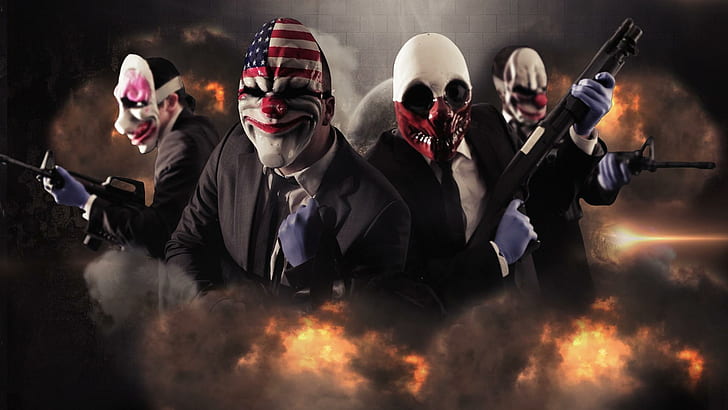 Payday 2, the purge movie, games, 1920x1080, payday, payday 2, HD wallpaper