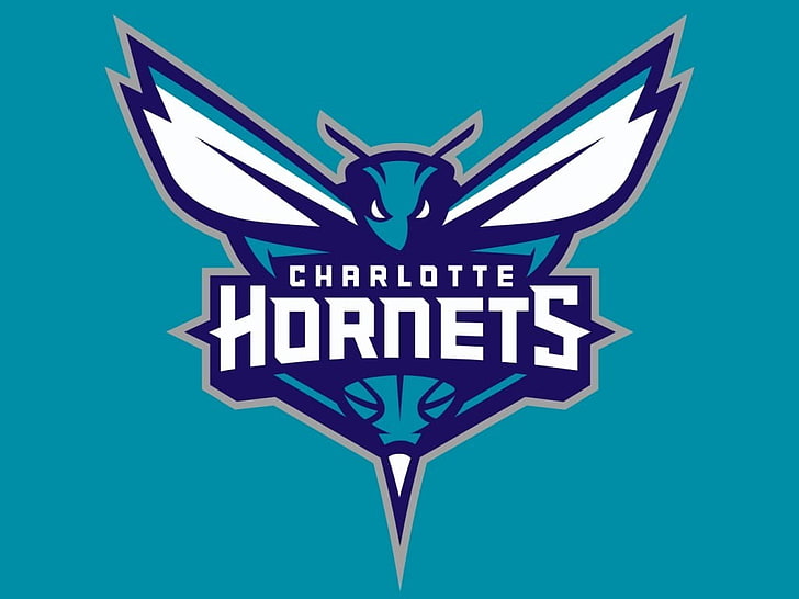 Logotipo do Charlotte Hornets, Charlotte Hornets, NBA, esportes, basquete, HD papel de parede