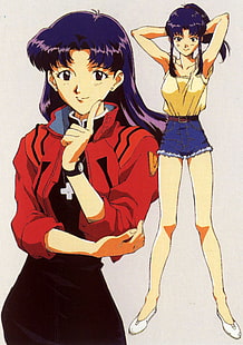 Katsuragi Misato, Neon Genesis Evangelion, ผู้หญิง, วอลล์เปเปอร์ HD HD wallpaper