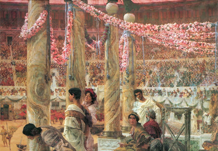 Das alte Rom, klassische Kunst, Lawrence Alma, Rose, Tadema, HD-Hintergrundbild