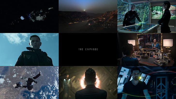 The Expanse, ciencia ficción, espacio, Thomas Jane, Cara Gee, David Strathairn, Shohreh Aghdashloo, Burn Gorman, Amazon, TV, Fondo de pantalla HD