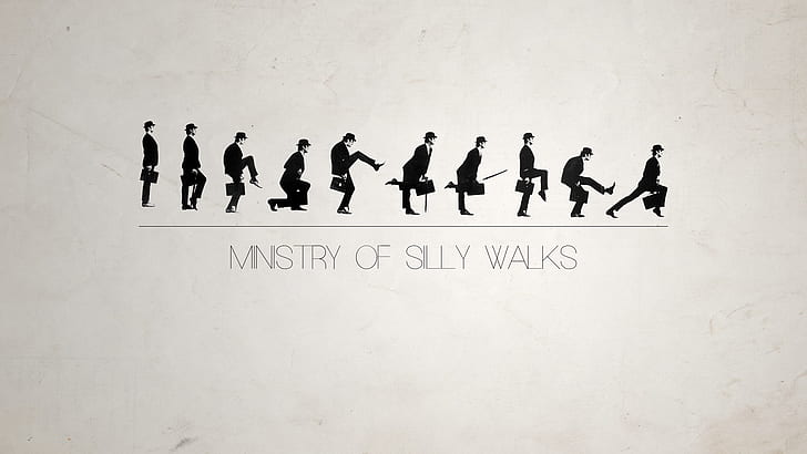 Ministry of Silly Walks, umorismo, minimalismo, Monty Python, Sfondo HD