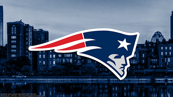Football, New England Patriots, Emblem, Logo, NFL, HD wallpaper HD wallpaper
