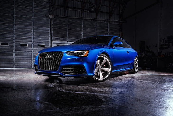 Audi, niebieskie, Coupe, RS 5, Tapety HD