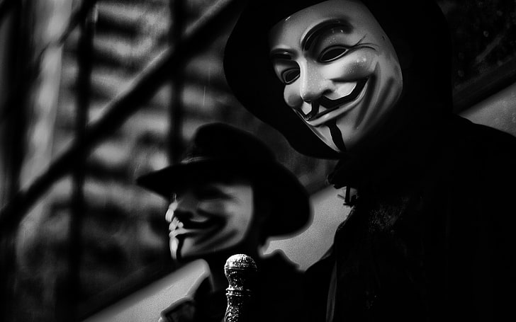 dua topeng pria kulit putih, Anonim, Wallpaper HD