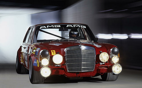 1971 Mercedes-Benz 300 SEL AMG, rojo clásico mercedes benz amg, autos, 1920x1200, mercedes-benz, mercedes-benz 300 sel, Fondo de pantalla HD HD wallpaper