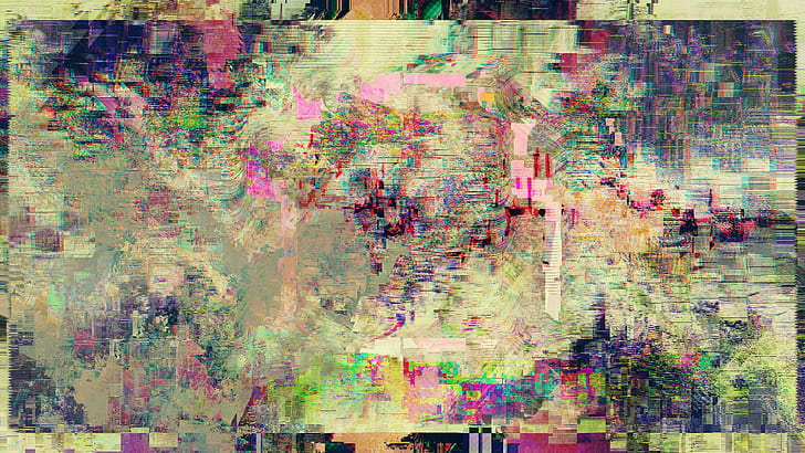 فن خلل ، LSD ، مجردة، خلفية HD