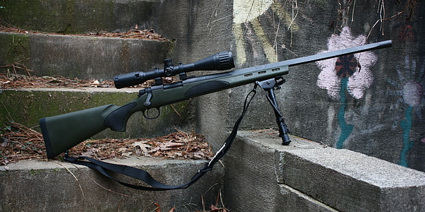 Пистолет, Снайперская винтовка, Remington 700 VTR, Оружие, пистолет, Снайперская винтовка, Remington 700 VTR, оружие, HD обои HD wallpaper