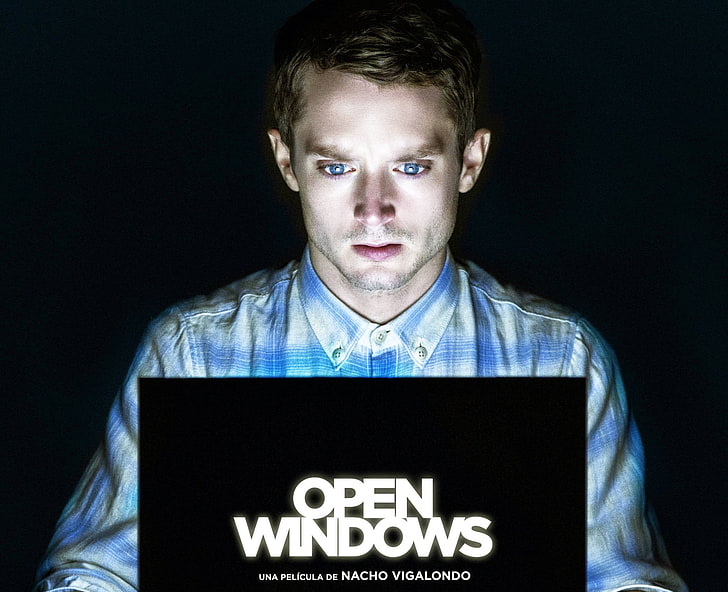 Open Windows, movies, hacking, Elijah Wood, HD wallpaper