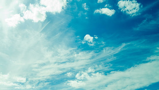 سماء الصيف ، والطبيعة ، ثلاثية الأبعاد والتجريدية، خلفية HD HD wallpaper