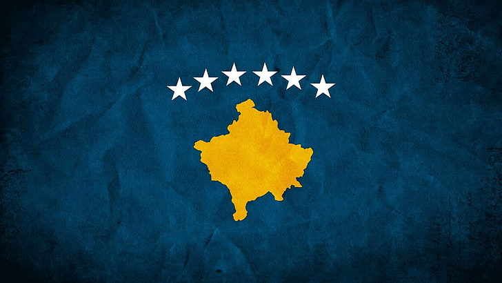 bendera kosovo, Wallpaper HD