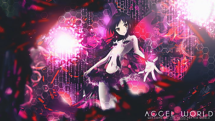 Anime, Accel World, Kuroyukihime (Accel World), HD wallpaper