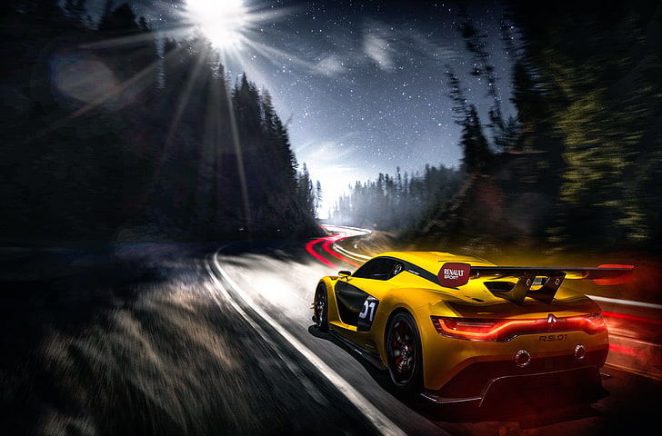 Geschwindigkeit, Strecke, Renault Sport, HD-Hintergrundbild
