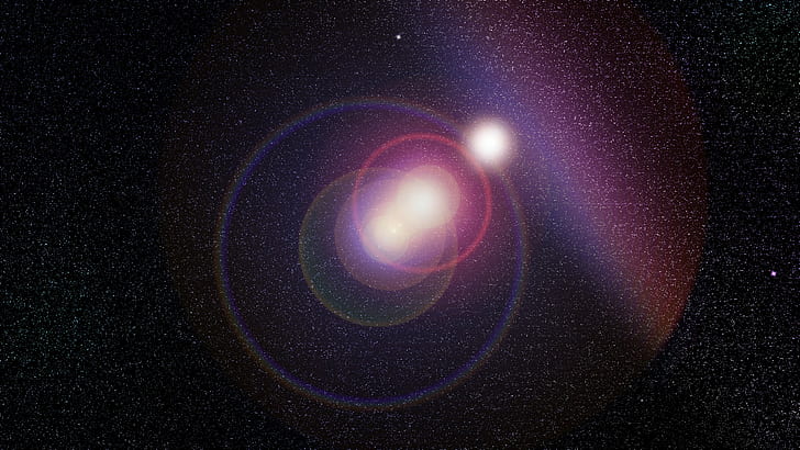 Raum, Sterne, Lens Flare, HD-Hintergrundbild