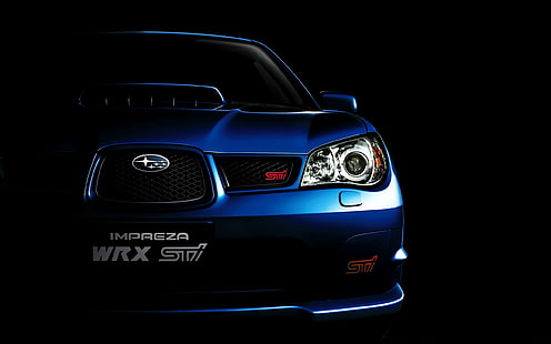 Subaru, blå bilar, Subaru WRX STI, bil, HD tapet HD wallpaper
