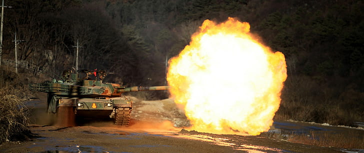 militare, carro armato, forze armate della Repubblica di Corea, carro armato K1 88, Sfondo HD