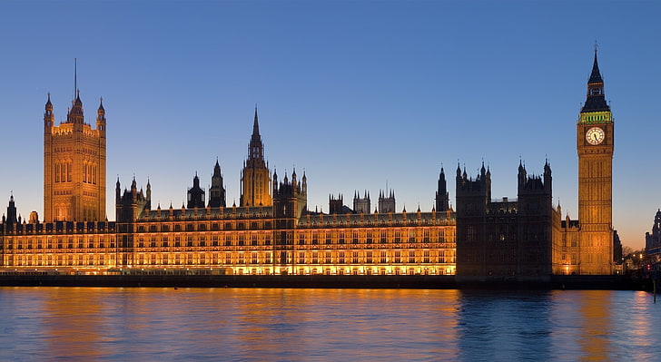 Лондонский Парламент, Биг Бен, Лондон, Европа, Великобритания, Лондон, Парламент, HD обои