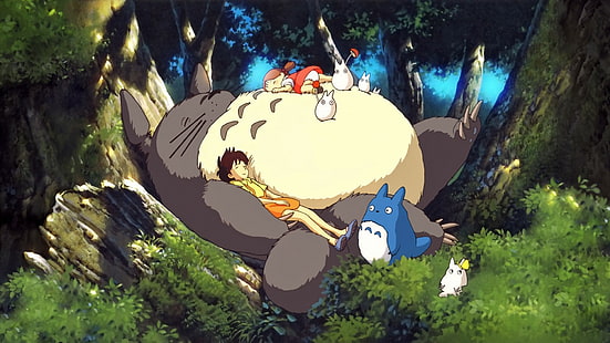 Studio Ghibli, min granne Totoro, Totoro, anime, HD tapet HD wallpaper