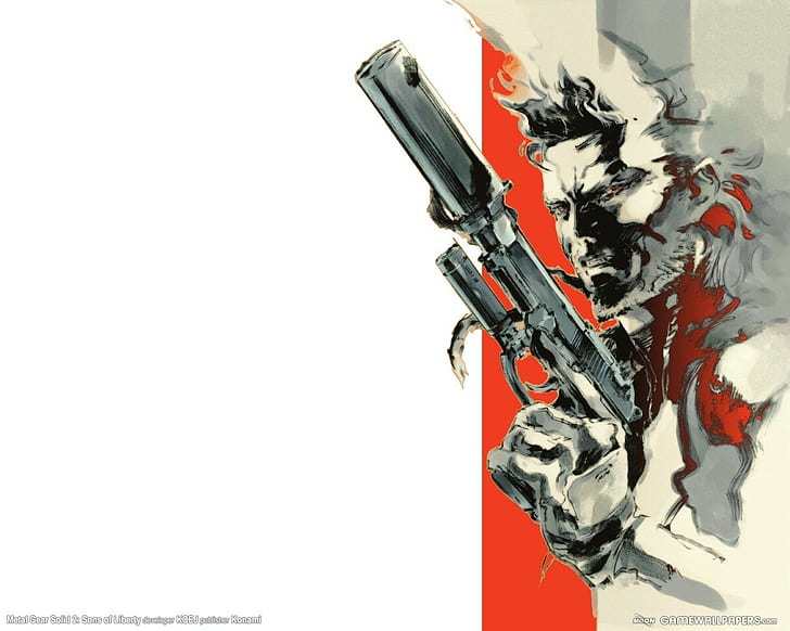 Pistole, Metal Gear Solid 2, Metal Gear, Metal Gear Solid, HD-Hintergrundbild