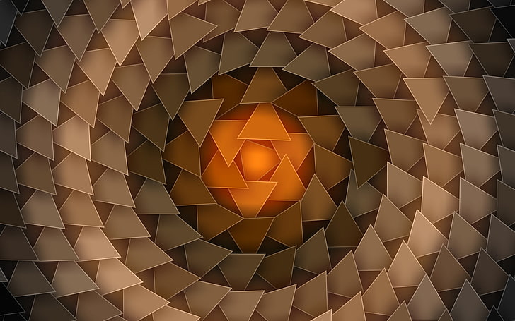 Dreieck, abstrakt, HD-Hintergrundbild
