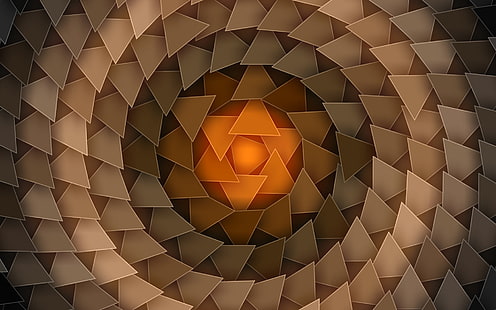 triangle, abstract, HD wallpaper HD wallpaper