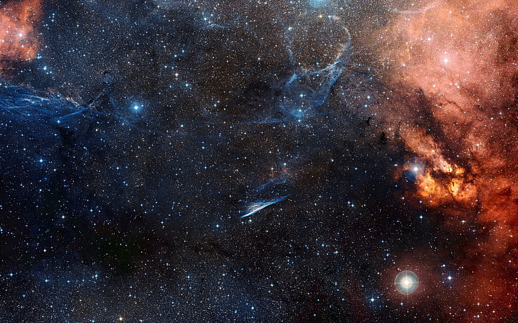 เนบิวลาดำและแดงอวกาศท้องฟ้าดวงดาว, วอลล์เปเปอร์ HD