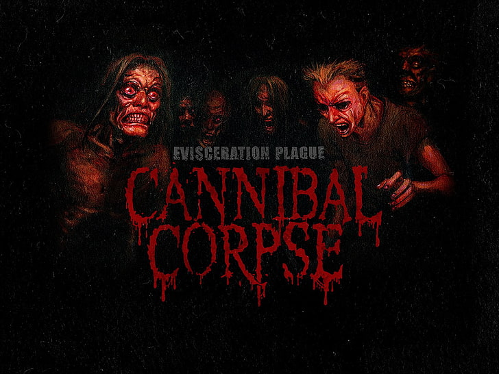 Cannibal Corpse poster, Band (Music), Cannibal Corpse, Dark, Death Metal, Horror, HD wallpaper