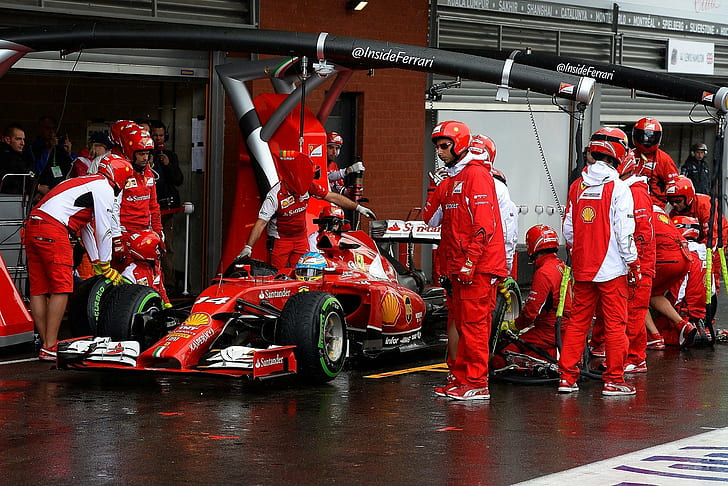 2014, Alonso, F14-T, Ferrari, Formula One, Voitures de course, Raikkonen, Scuderia, Fond d'écran HD
