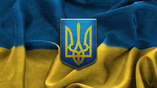 ウクライナ、旗、 HDデスクトップの壁紙 HD wallpaper