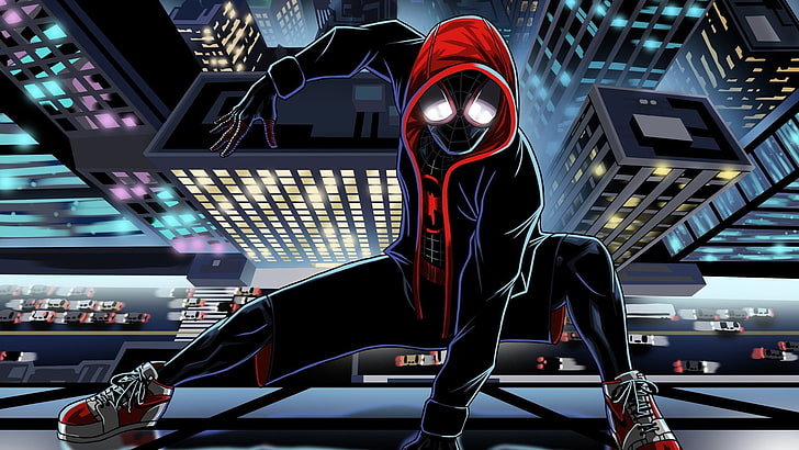 Film, Spider-Man: In den Spinnenvers, Peter Parker, Spider-Man, HD-Hintergrundbild