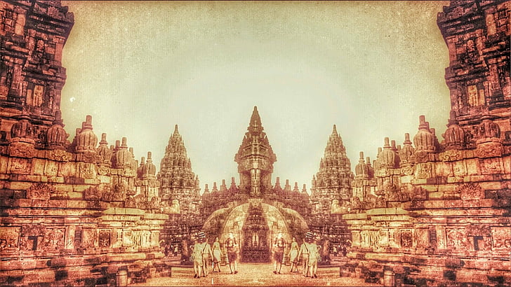 Temples, temple prambanan, temple hindou, indonésie, java (indonésie), Fond d'écran HD