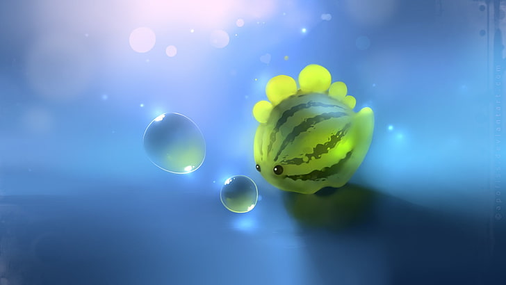 Апофис, пузыри, произведение искусства, HD обои