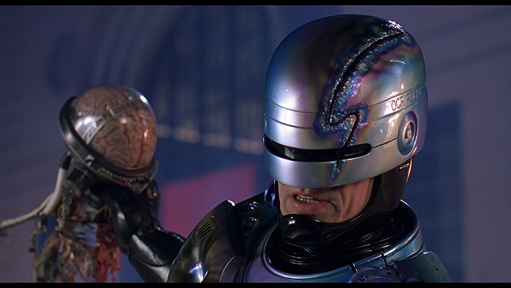 Kadr z filmu Robocop, filmy, RoboCop, mózg, robocop 2, Cain, Tapety HD