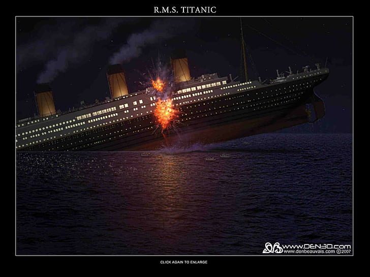 Titanic explosion HD wallpapers free download | Wallpaperbetter