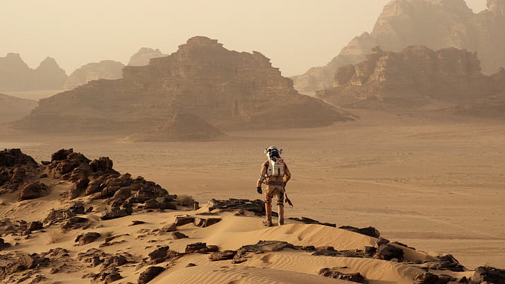 Der Marsmensch, Astronaut, der Marsmensch, Astronaut, HD-Hintergrundbild