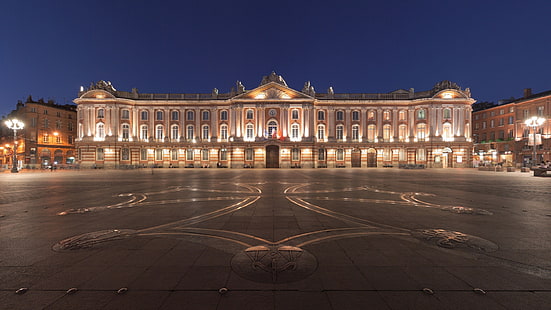 Toulouse, Francia, Place du Capitole, Fondo de pantalla HD HD wallpaper