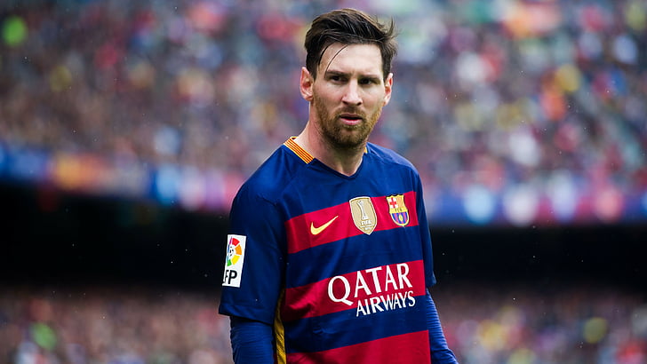 Lionel Messi, Barcelona, ​​FCB, sepak bola, 4K, Wallpaper HD