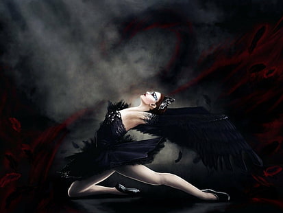 Artistic, Women, Natalie Portman, The Black Swan, HD wallpaper HD wallpaper