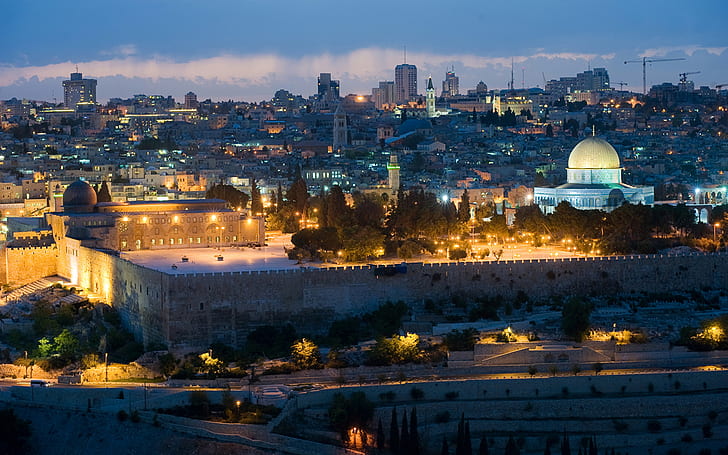 منازل ، إسرائيل ، القدس ، المعابد، خلفية HD