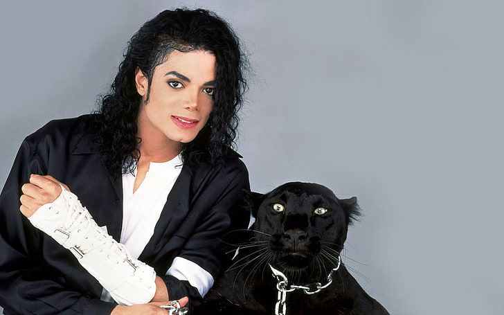 kvinnors svarta långärmade skjorta, Michael Jackson, sångare, popmusik, HD tapet