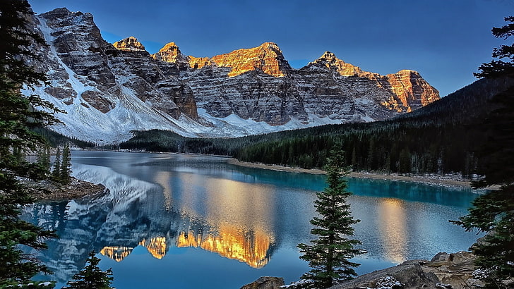Moraine Lake Alberta Canada-Nature HD Wallpaper, HD wallpaper